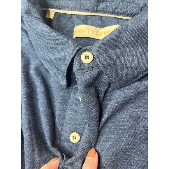 Men's Nifty Genius Blue Polo Shirt Size XL NWT $90 MSRP - Picture 4 of 10